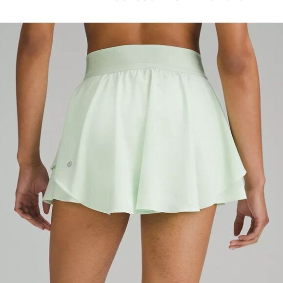 Lululemon Court Rival High Rise REGULAR LENGTH Tennis Skirt Kohlrabi Green 4 NWT - Picture 6 of 10